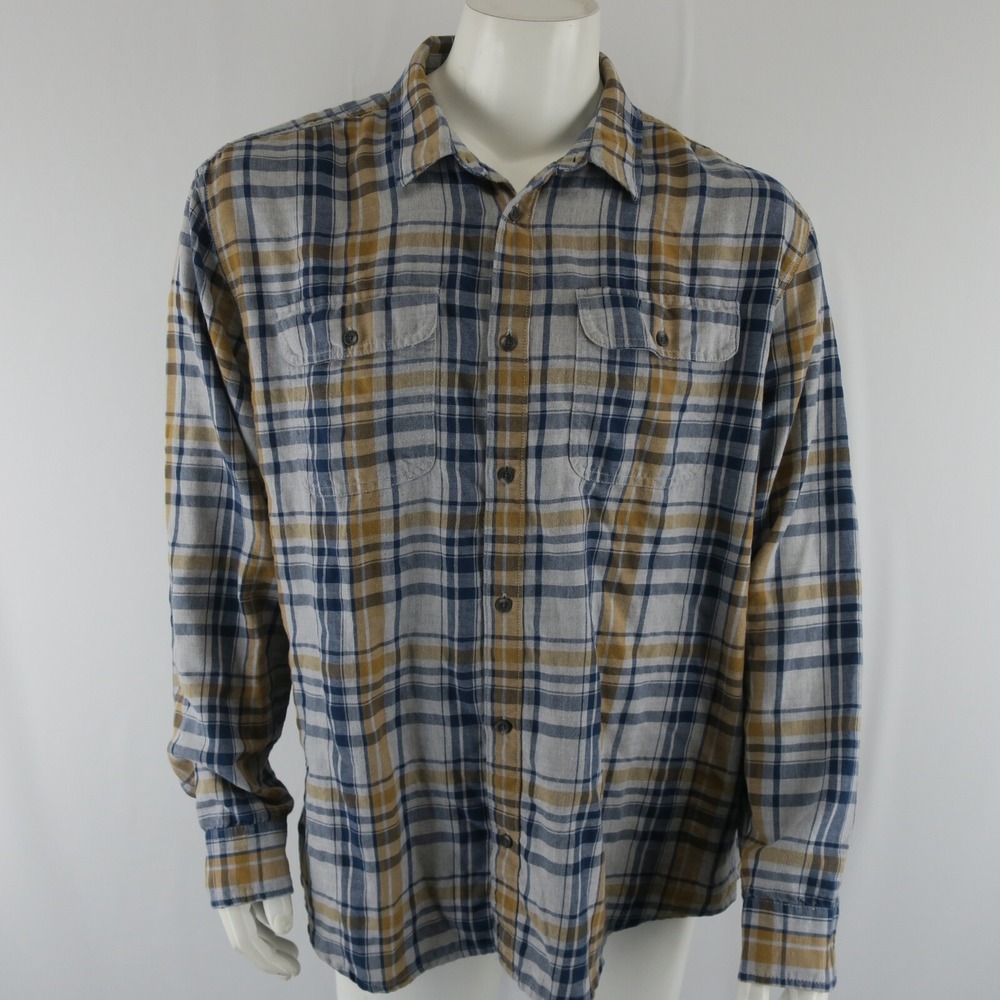 prAna Button Up‎ Organic Cotton Blend Shirt Mens XL